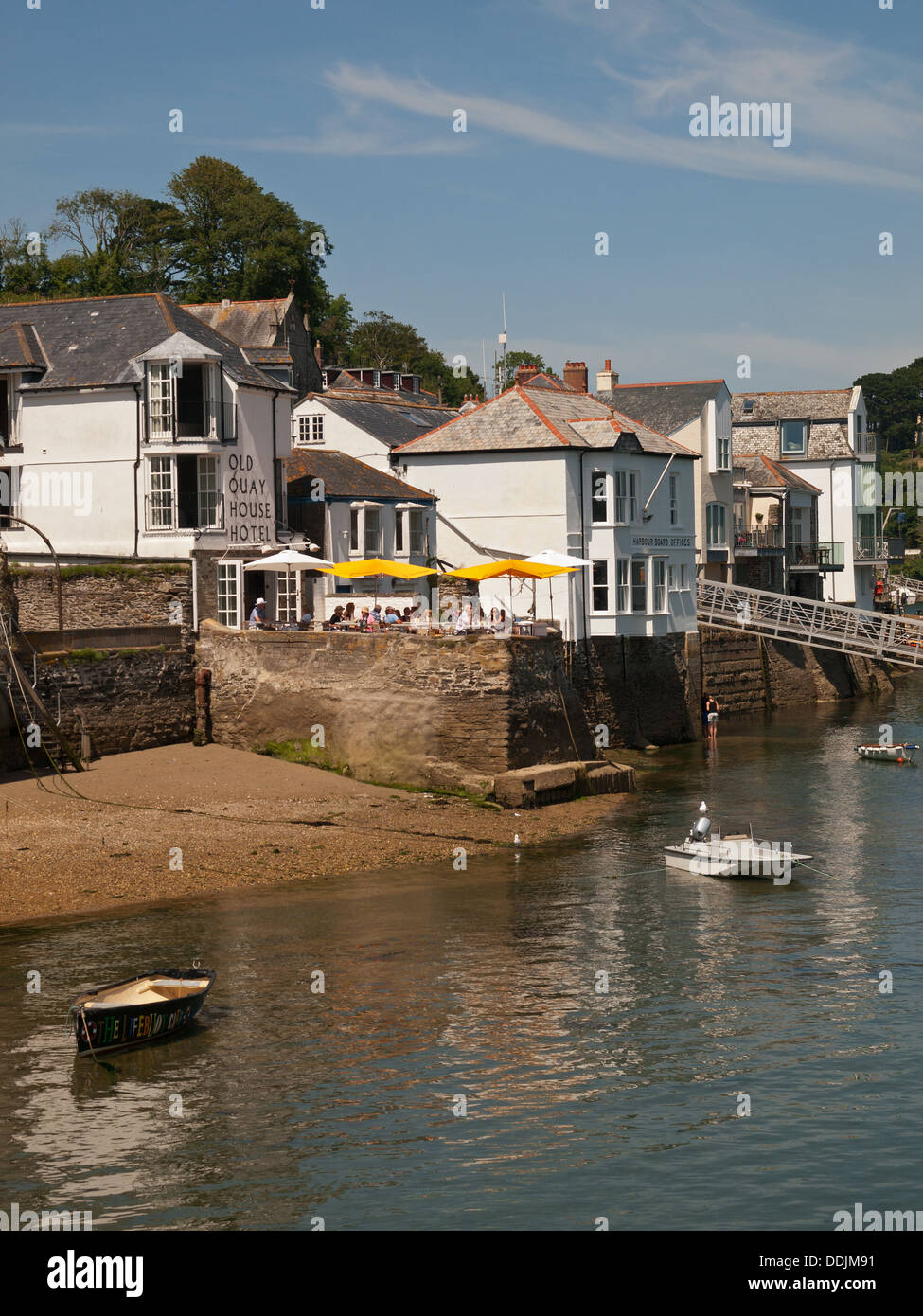 Vecchia banchina House Hotel Fowey Cornwall Inghilterra REGNO UNITO Foto Stock