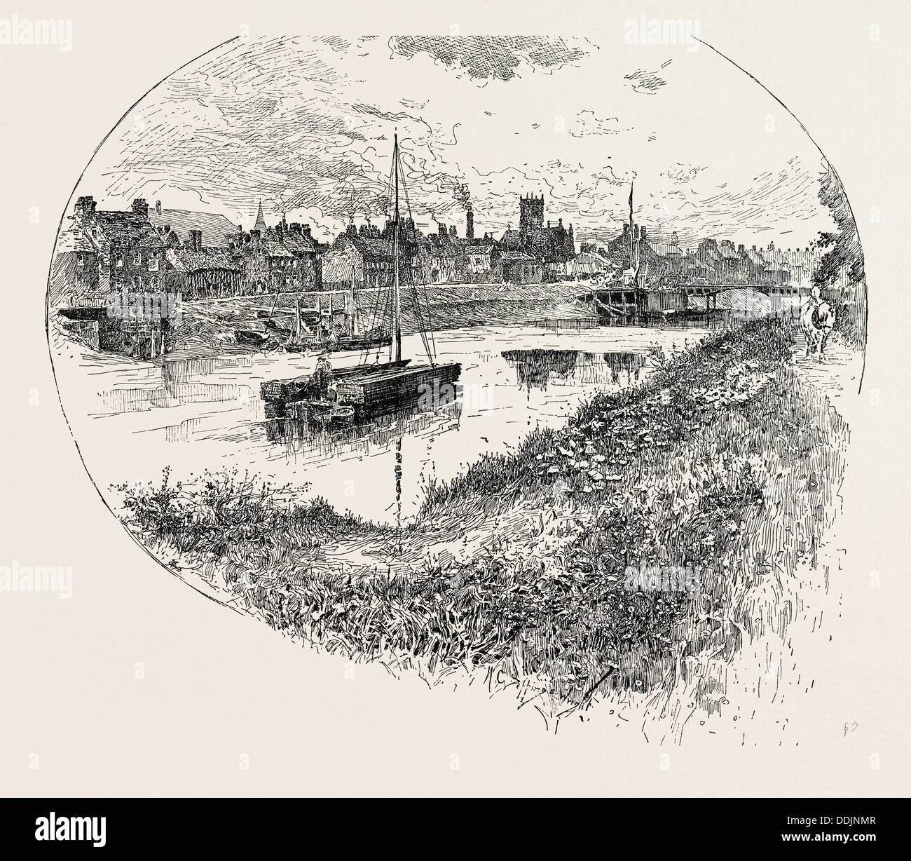 SELBY, una città e parrocchia civile in North Yorkshire, Inghilterra. Regno Unito Foto Stock