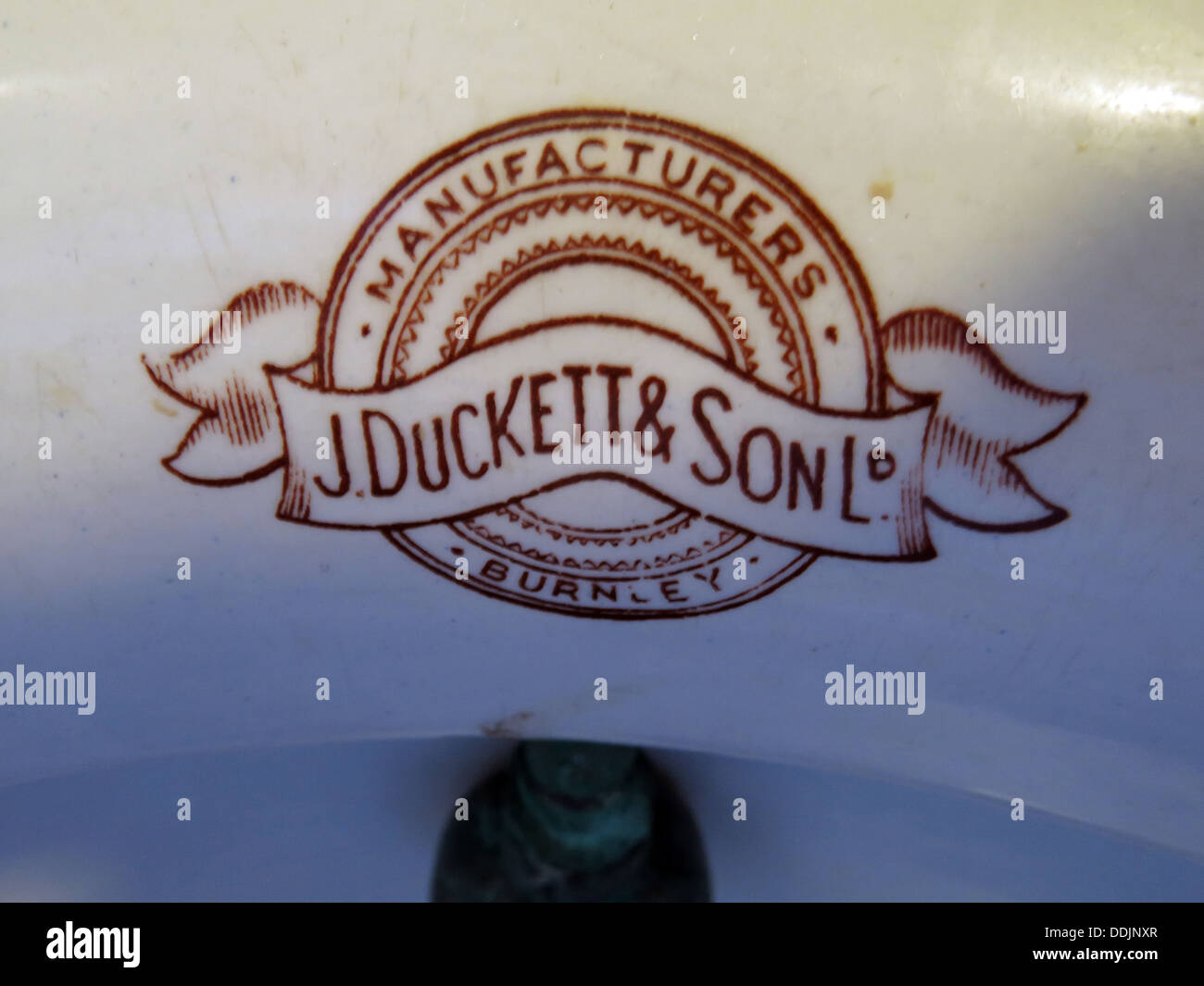 J Duckett & Son Ltd orinatoio, fabbricante , Burnley, North West England, Regno Unito Foto Stock