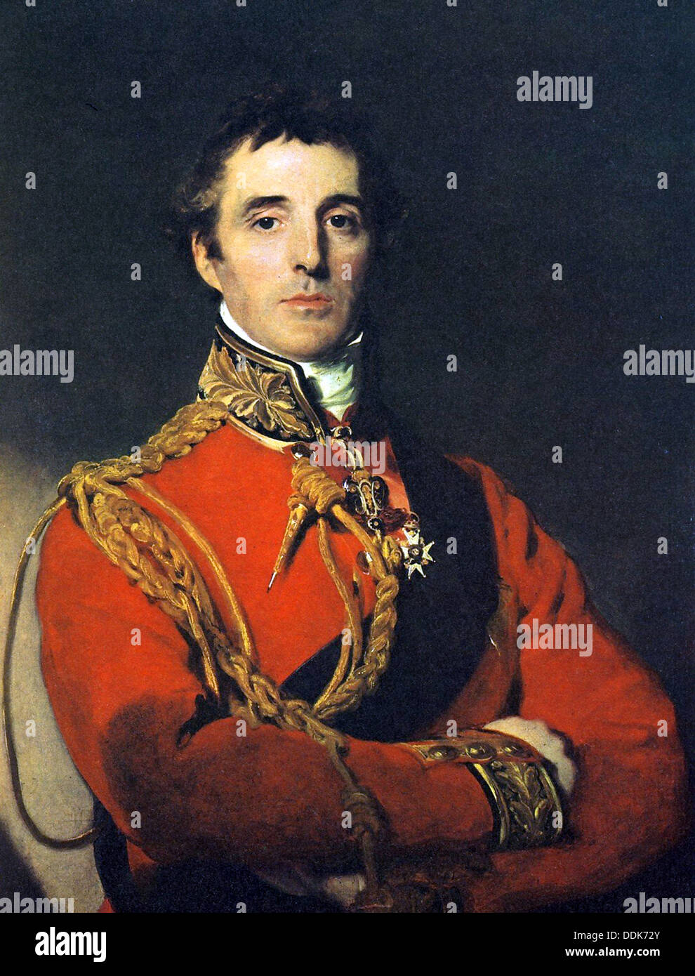 Il duca di Wellington, Ritratto di Arthur Wellesley, primo duca di Wellington e il Primo Ministro del Regno Unito Foto Stock
