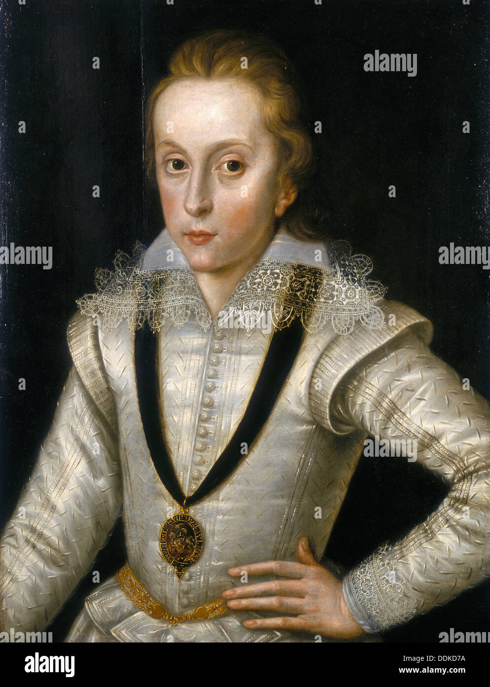 " Ritratto di Henry Frederick, Principe di Galles (1594-1612)', C1604. Artista: Robert Peake mi Foto Stock