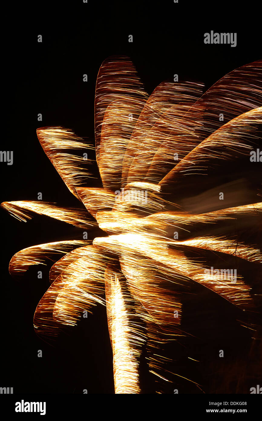 Fuochi d'artificio, Mid-Winter Carnival, l'Ottagono, Dunedin, Isola del Sud, Nuova Zelanda Foto Stock