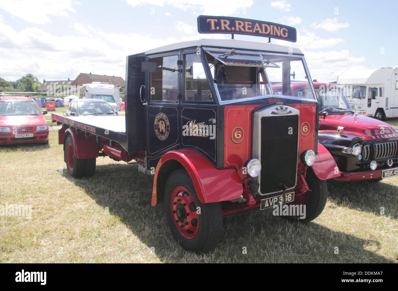 Vintage Albion carrello a White Waltham retrò Festival 2013 Foto Stock