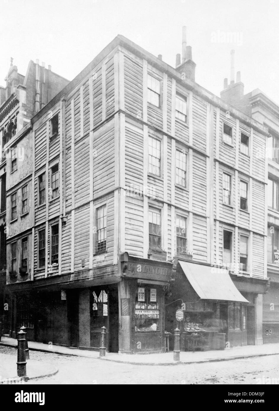 L'angolo di Fore Street, Londra. Artista: sconosciuto Foto Stock