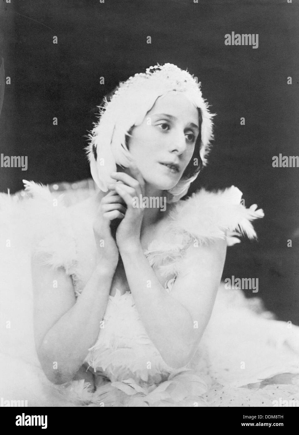 Anna Pavlova in 'Dying Swan" (Le Cygne), c1905. Artista: sconosciuto Foto Stock