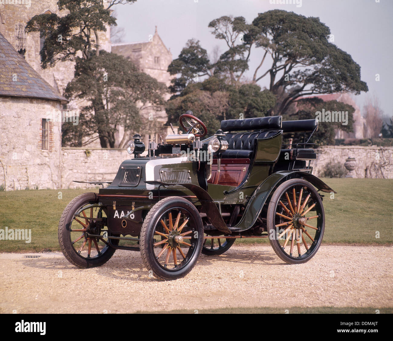 1899 Daimler horseless carrello. Artista: sconosciuto Foto Stock