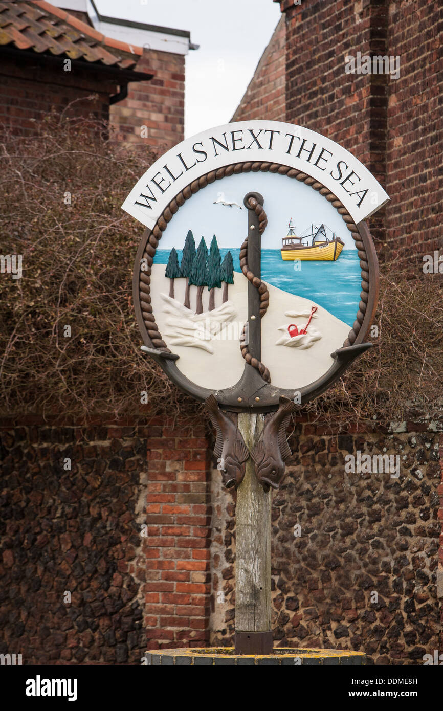 Pozzetti -vicino mare, Norfolk, Regno Unito. Foto Stock