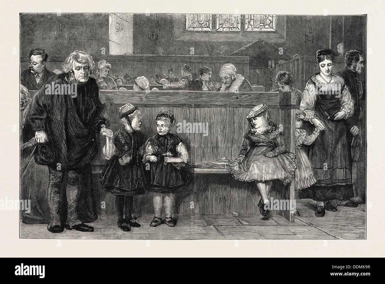 LES ETRANGERS, dalla pittura da R.W. MACBETH Foto Stock