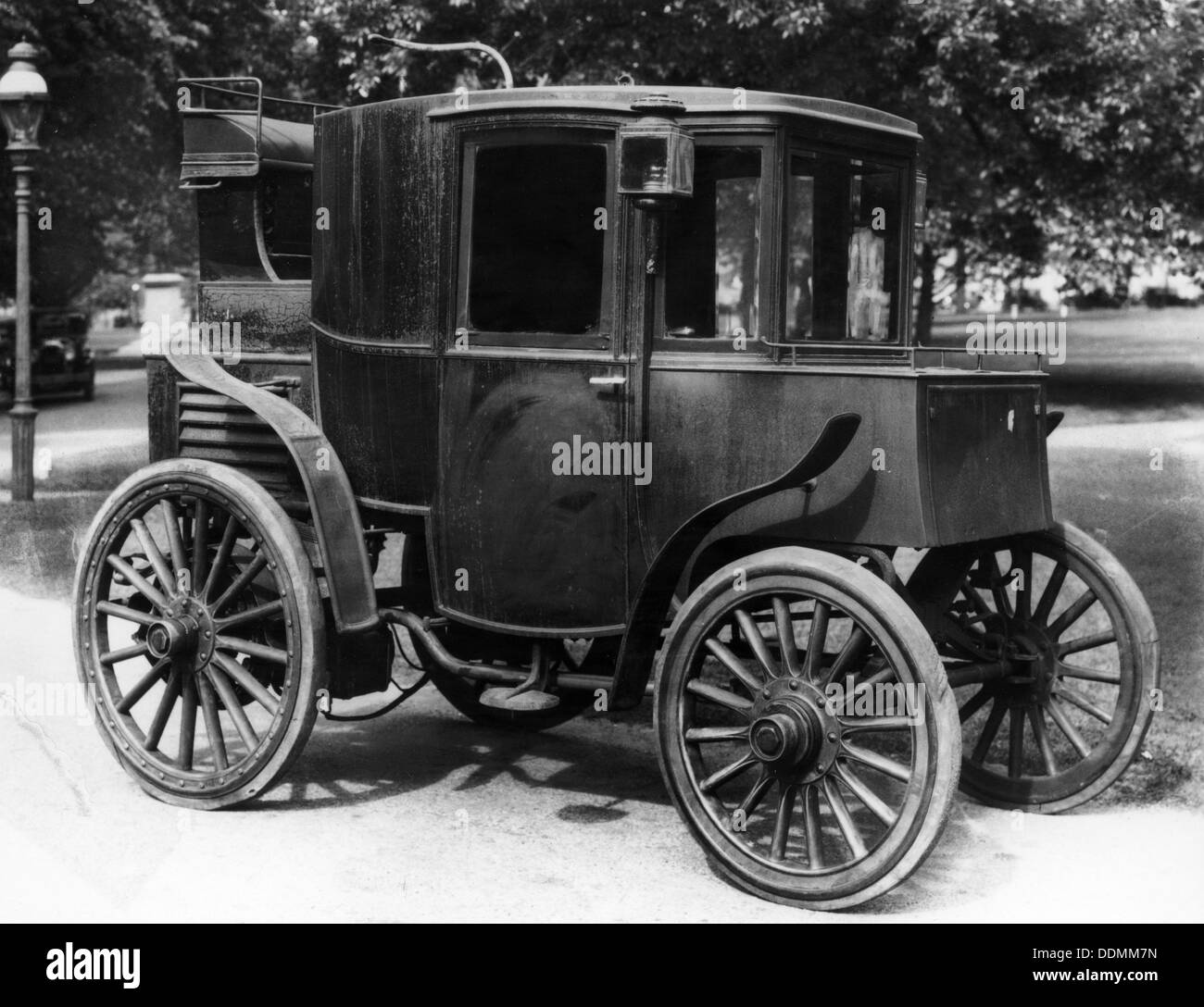 Un Columbia auto elettrica, c1899. Artista: sconosciuto Foto Stock