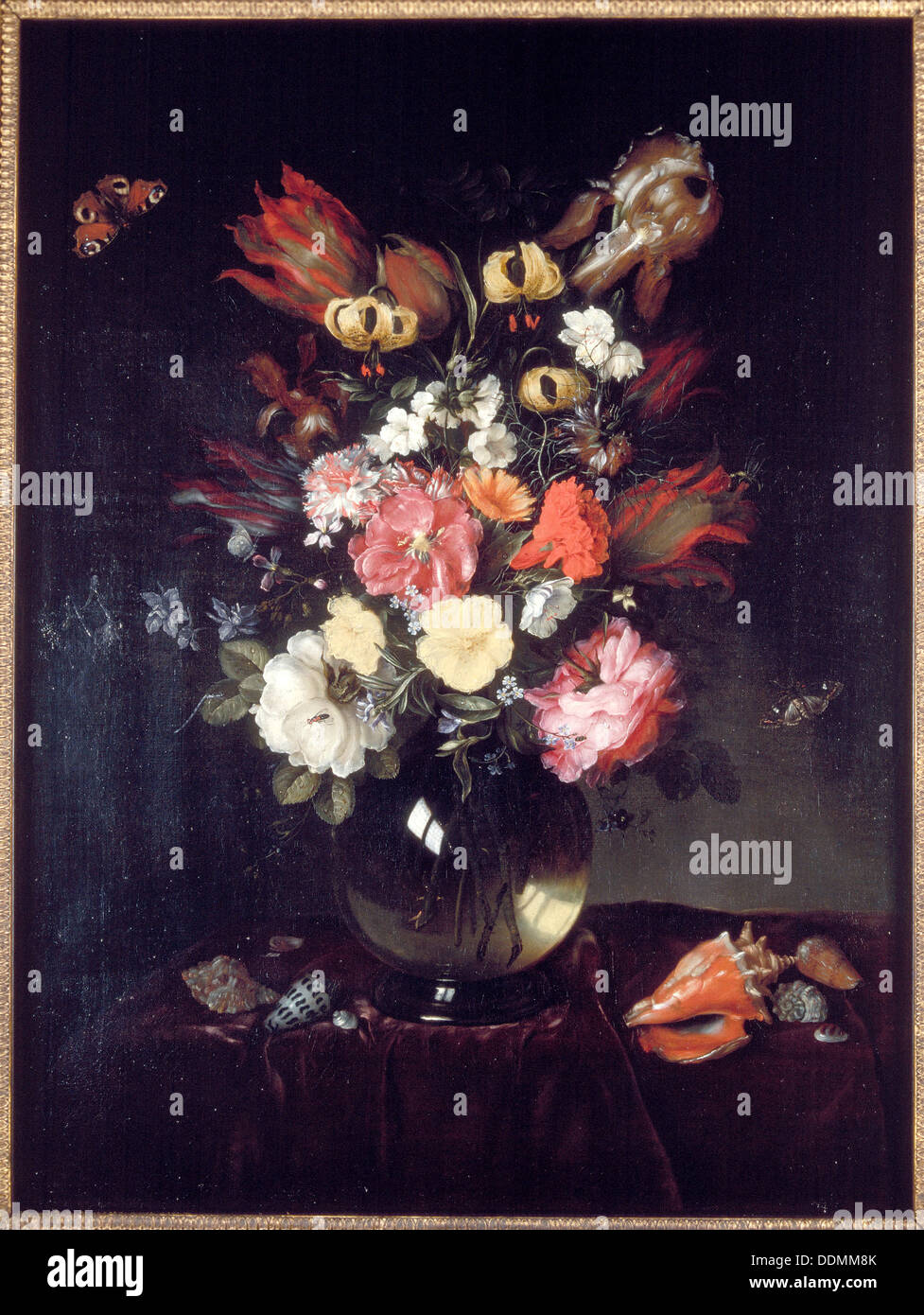 'Vase e fiori", 1655. Artista: Pieter van de Venne Foto Stock