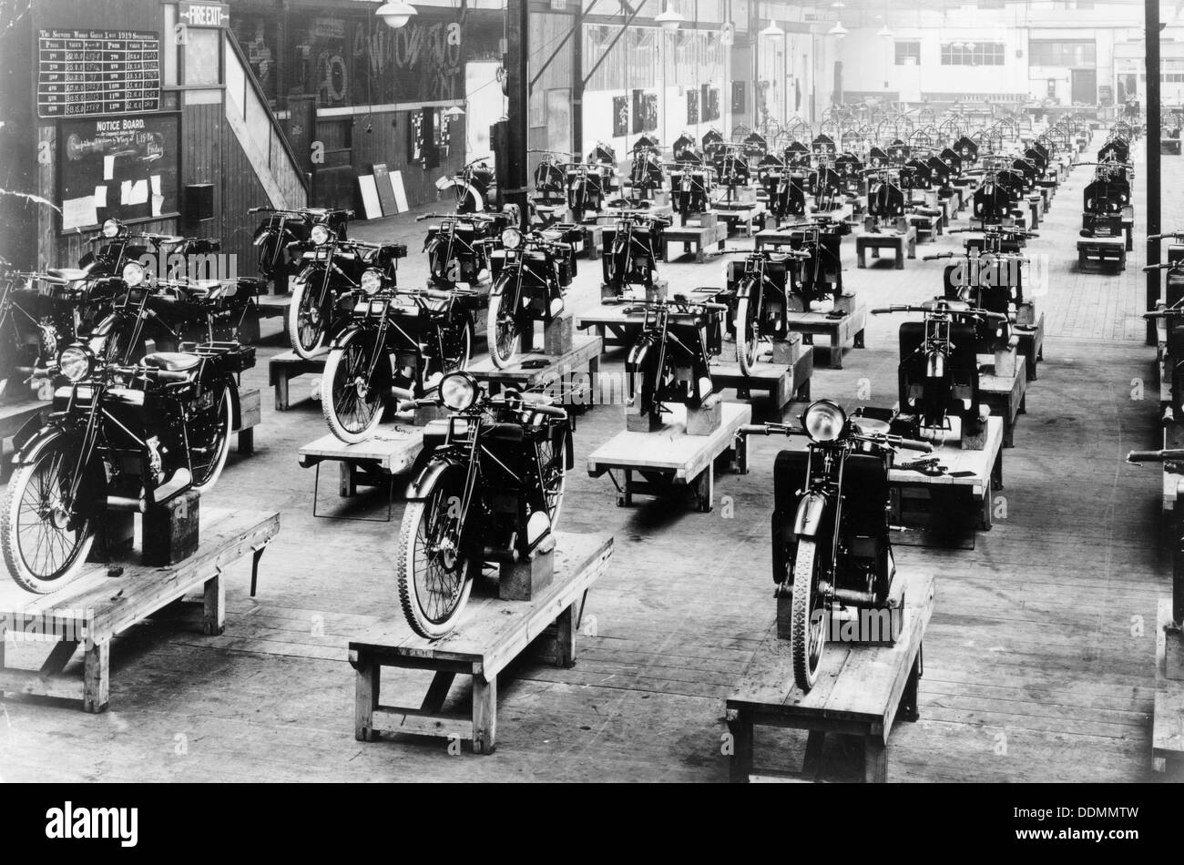 ABC moto factory, 1921. Artista: sconosciuto Foto Stock