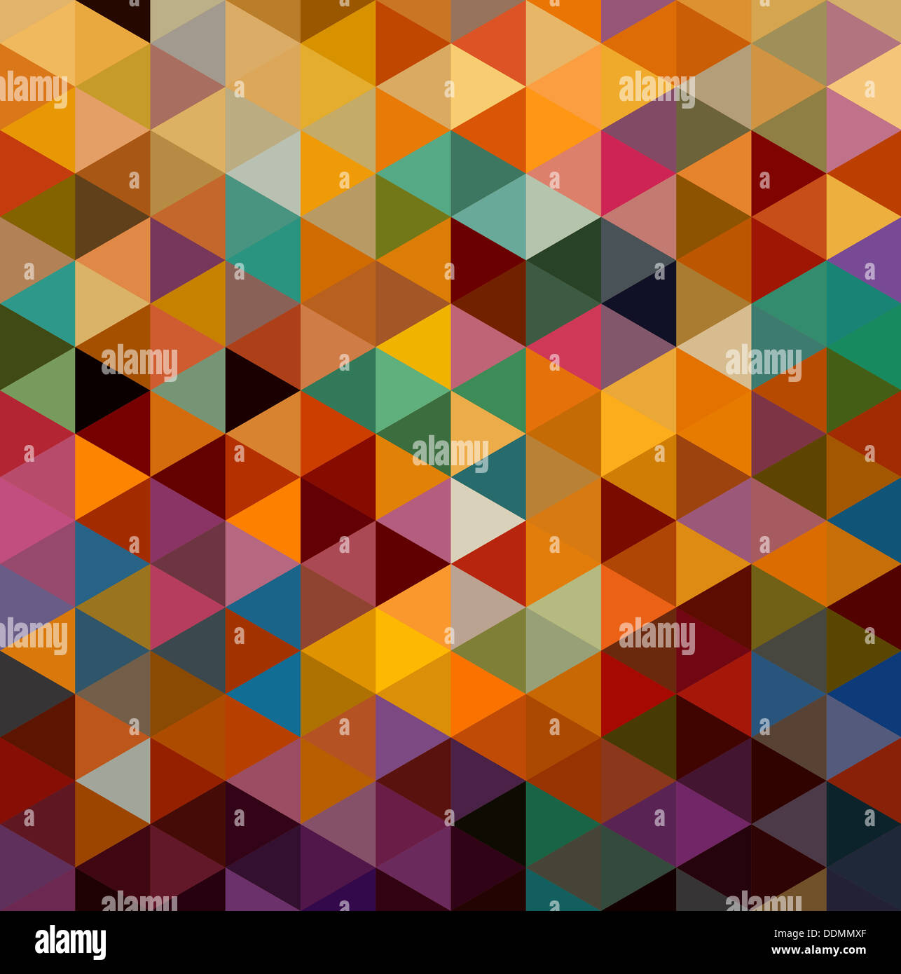 Retrò colorato astratto gli elementi geometrici seamless pattern sfondo. EPS10 file vettoriale in strati per operazioni di editing semplici. Foto Stock