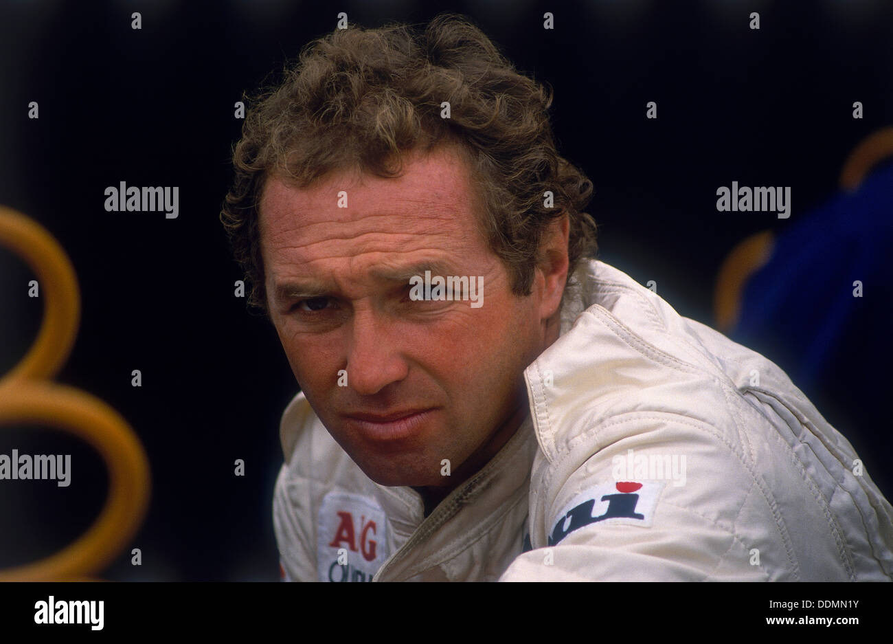 Jochen Mass, 1988. Artista: sconosciuto Foto Stock