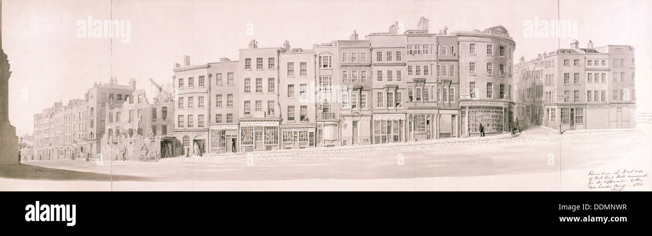 Pesce Street Hill, Londra. Artista: sconosciuto Foto Stock