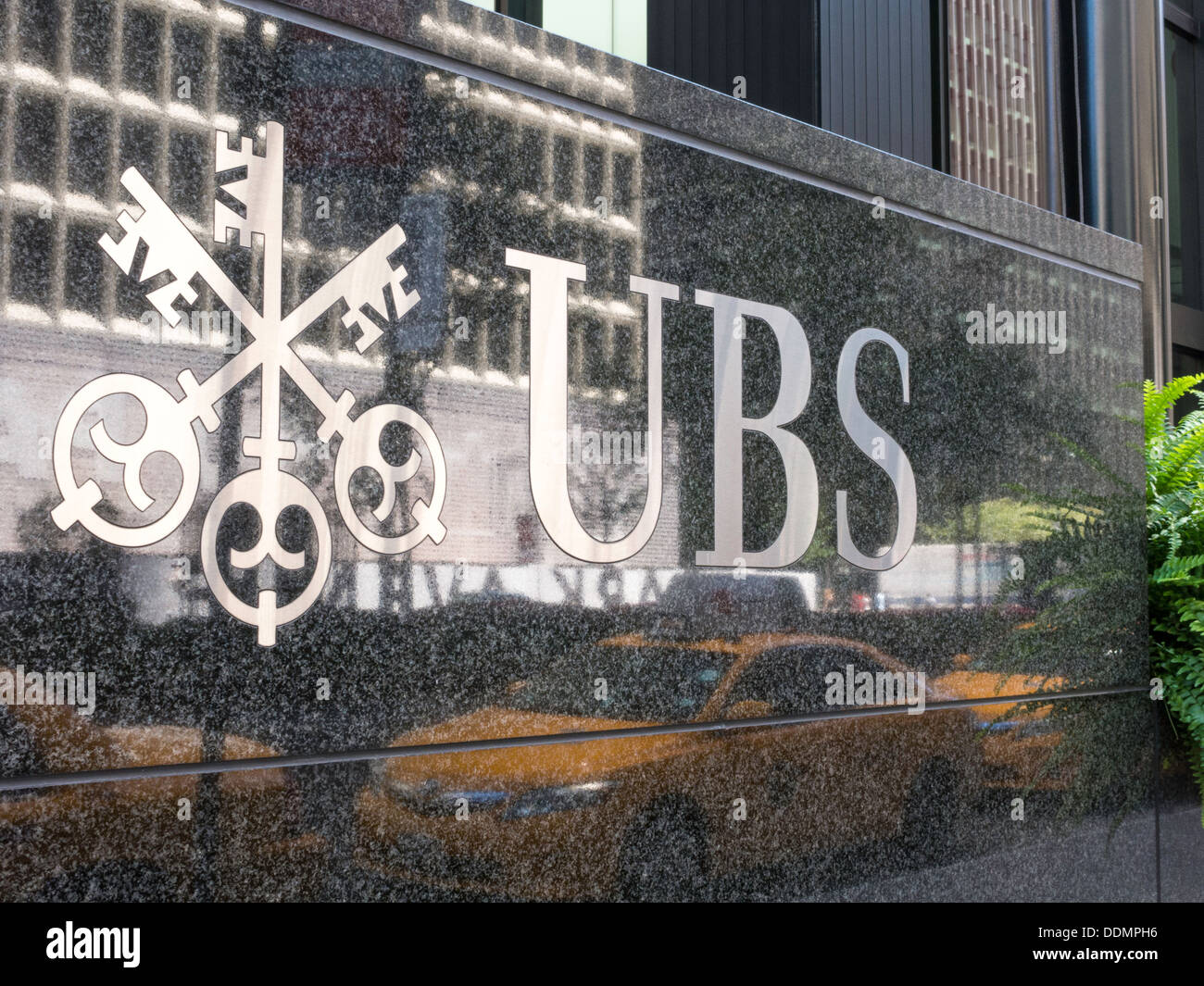 Svizzera Global Financial Services Company su Park Avenue, New York Foto Stock