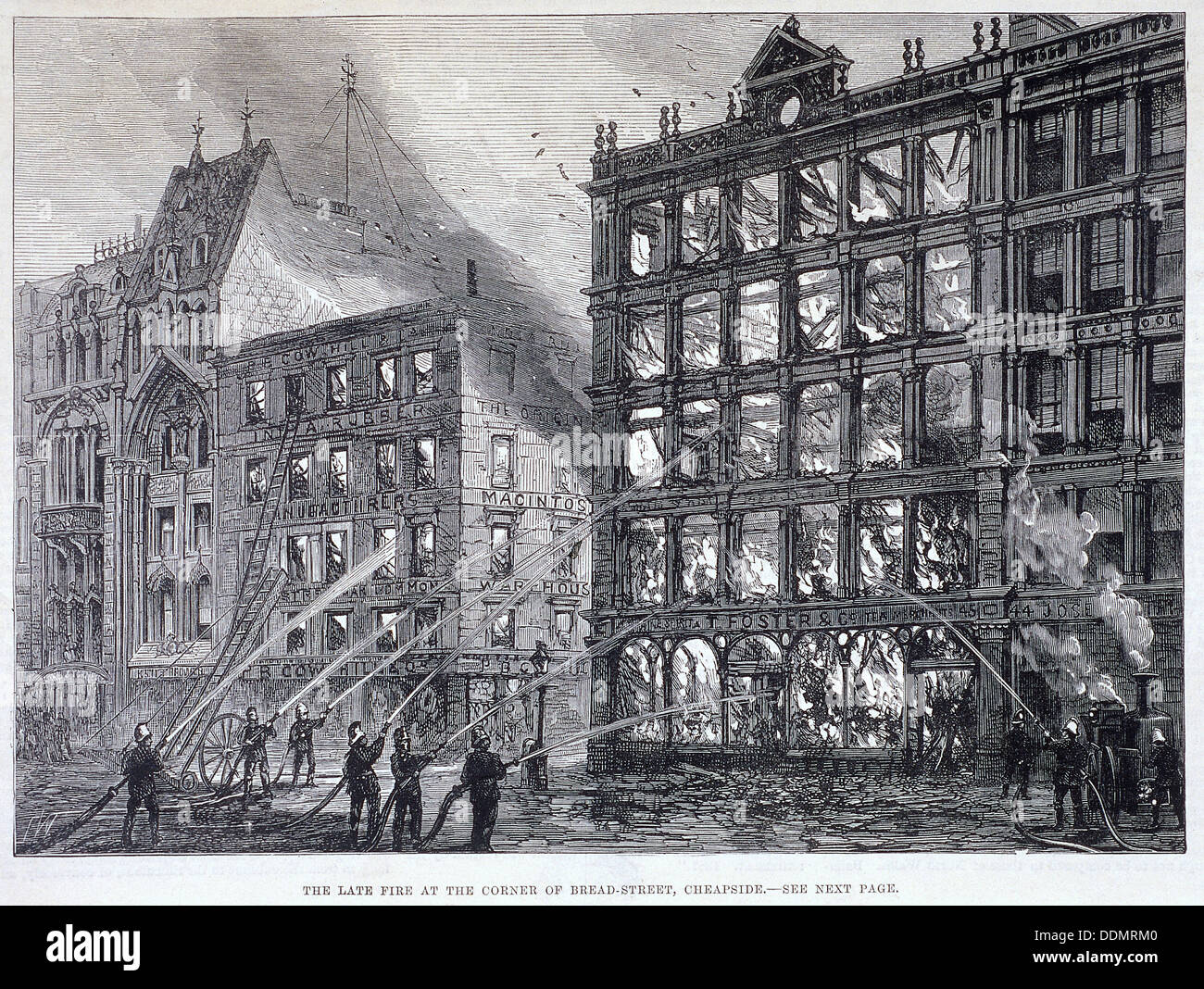 Cheapside, Londra, 1881. Artista: Anon Foto Stock