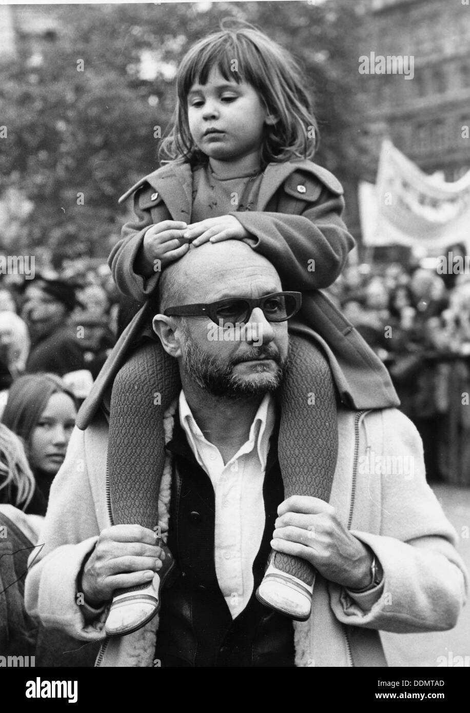 Donald Pleasance (1919-1995), attore britannico, 1973. Artista: sconosciuto Foto Stock