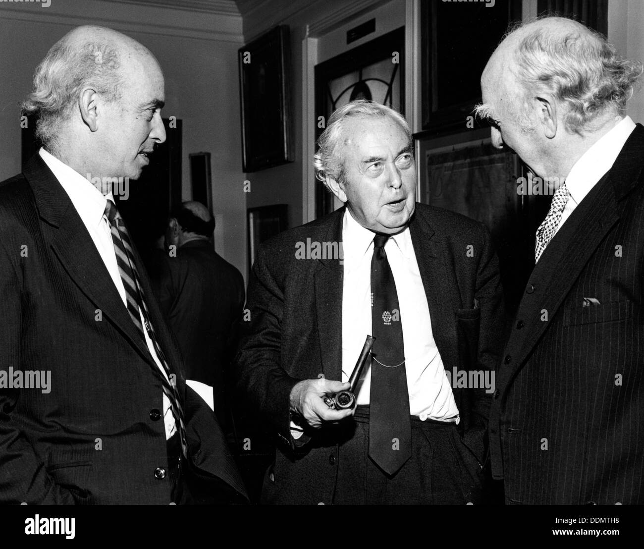 Harold Wilson (1916-1995), ex primo ministro britannico, 1984. Artista: sconosciuto Foto Stock