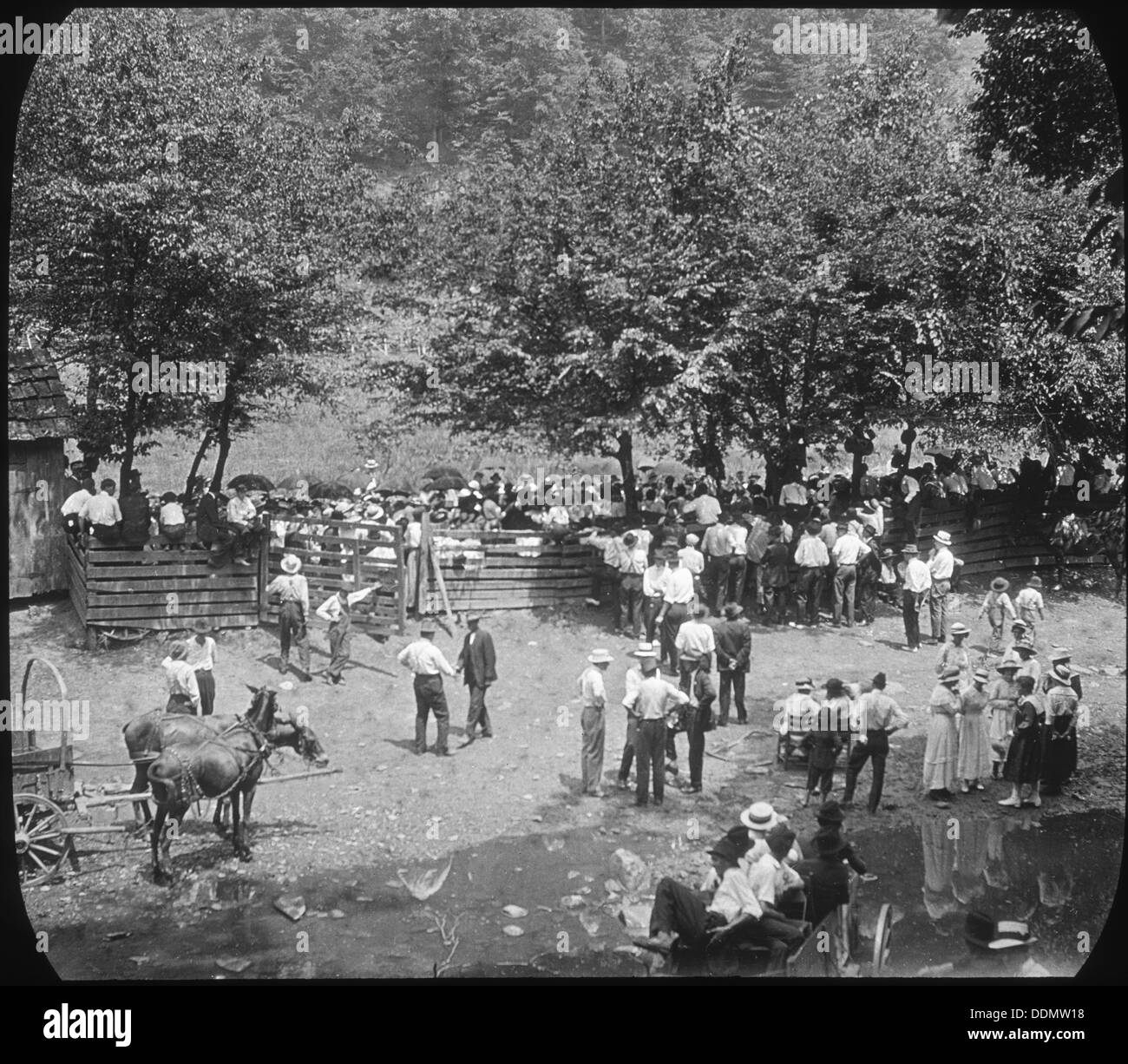 Riunione religiosa, Appalachia, STATI UNITI D'AMERICA, c1917. Artista: Cecil Sharp Foto Stock