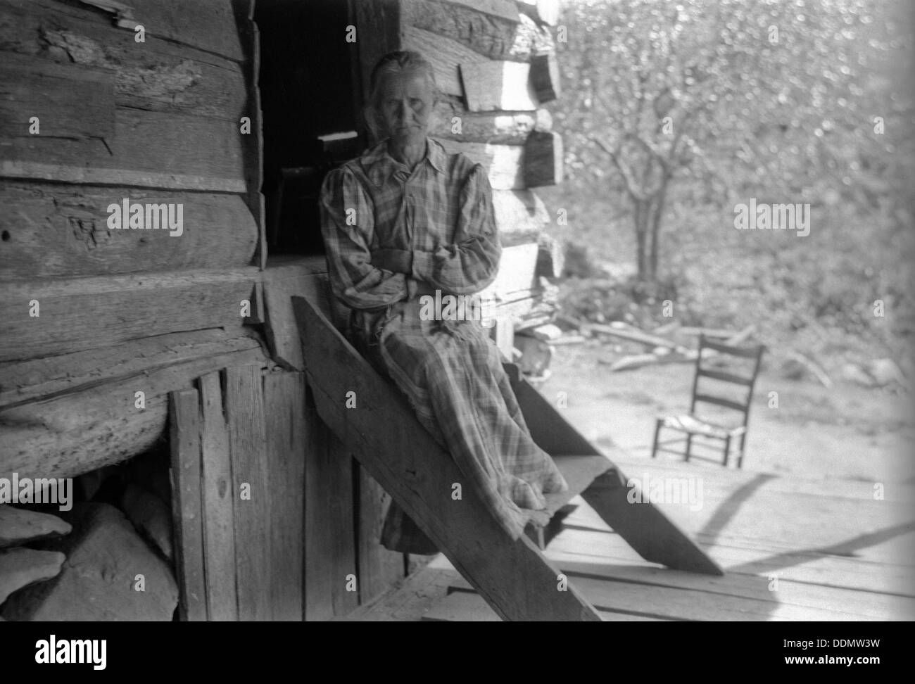 Deliège Hughes, grotta River, Burnsville, Yancey County, North Carolina, USA, 1916-1918. Artista: Cecil Sharp Foto Stock