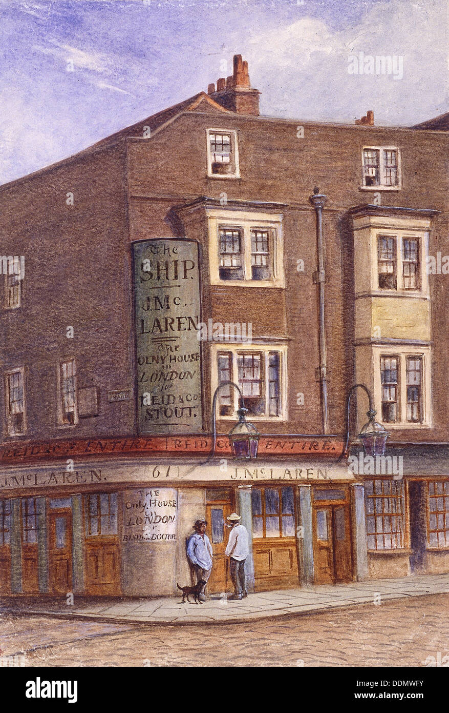 Ship Tavern, Goodman's Yard, Londra, c1870. Artista: JT Wilson Foto Stock