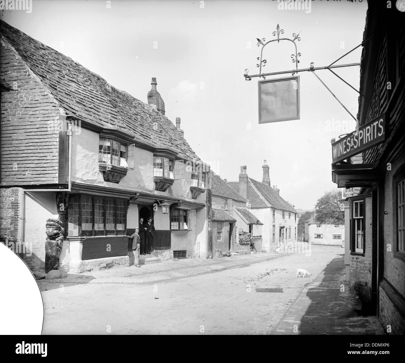 Star Inn, Alfriston, East Sussex. Artista: sconosciuto Foto Stock