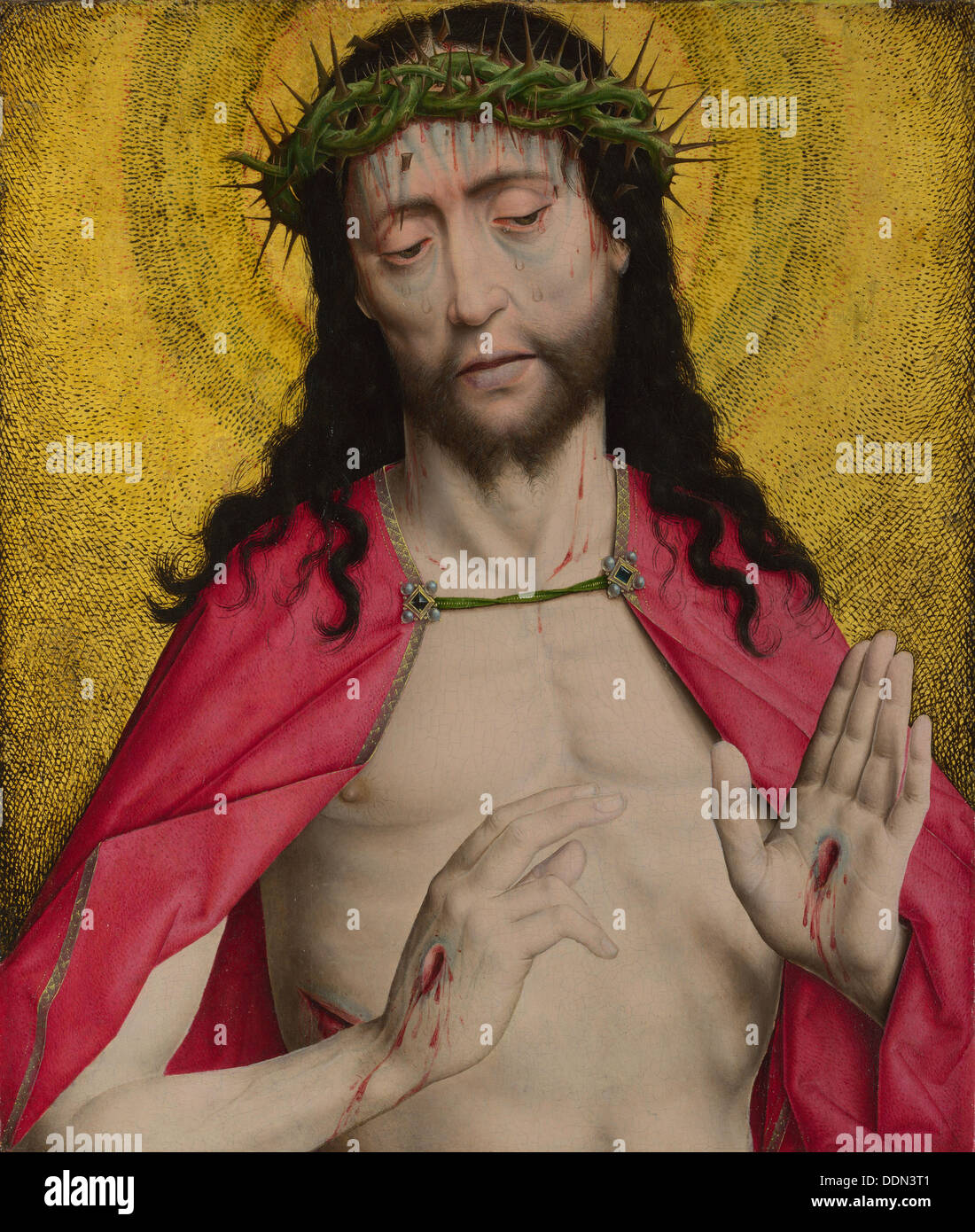 Cristo coronato di spine, ca 1470. Artista: attacchi, Dirk (1410/20-1475) Foto Stock