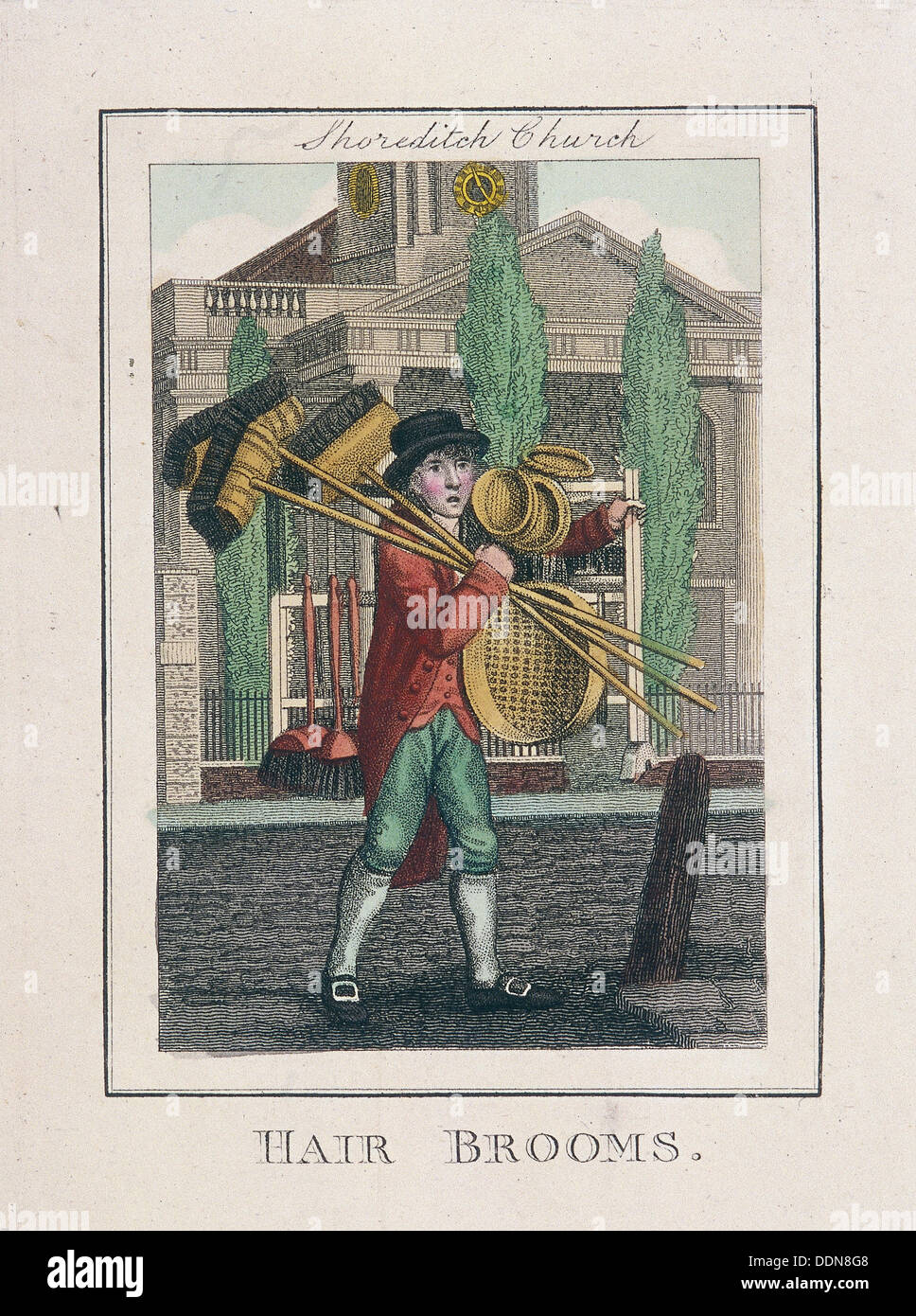'Capelli Scope', grida di Londra, 1804. Artista: Anon Foto Stock