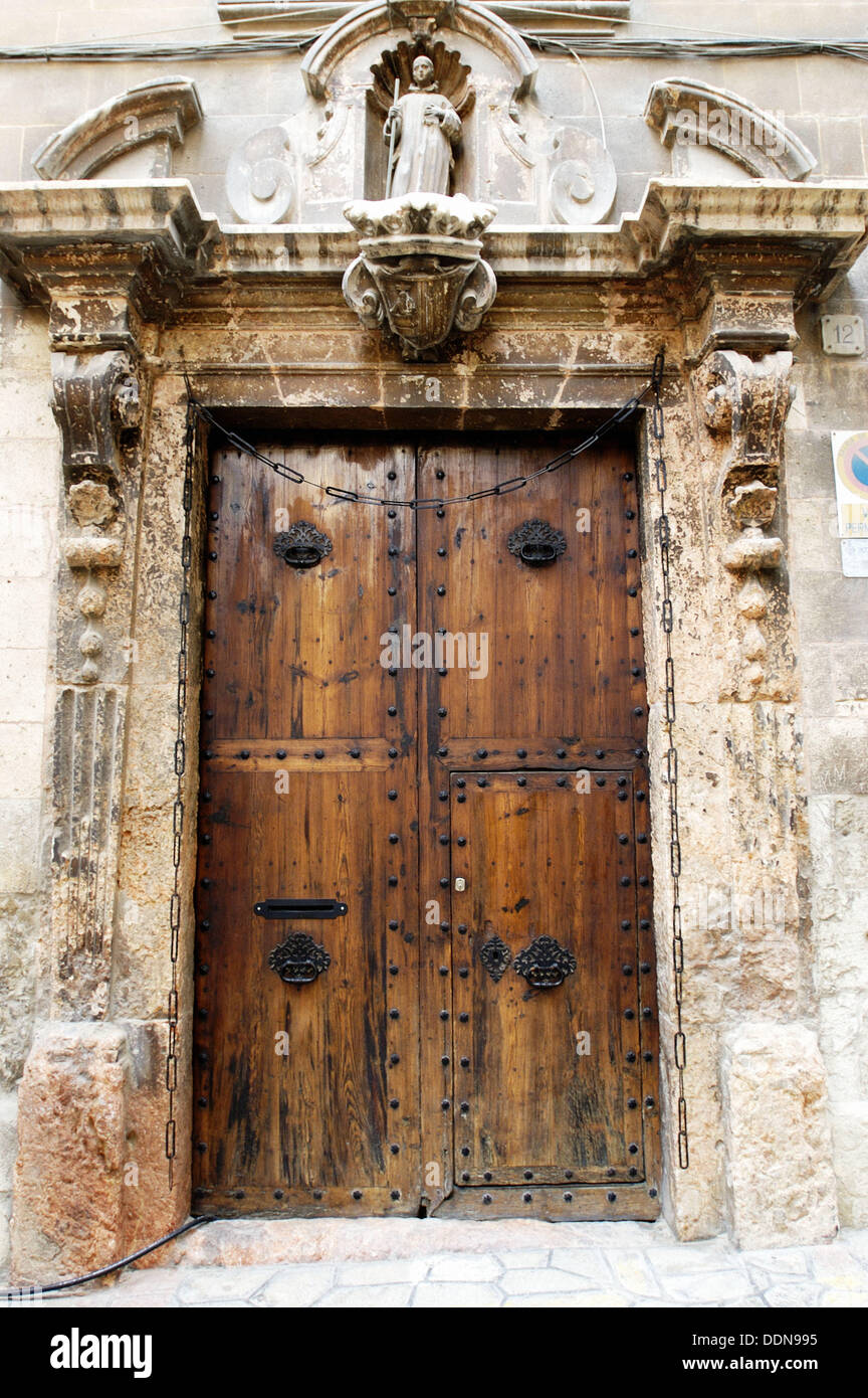 Porta di Certosini di Valdemossa. Palma de Mallorca. Maiorca. Isole Baleari. Spagna Foto Stock