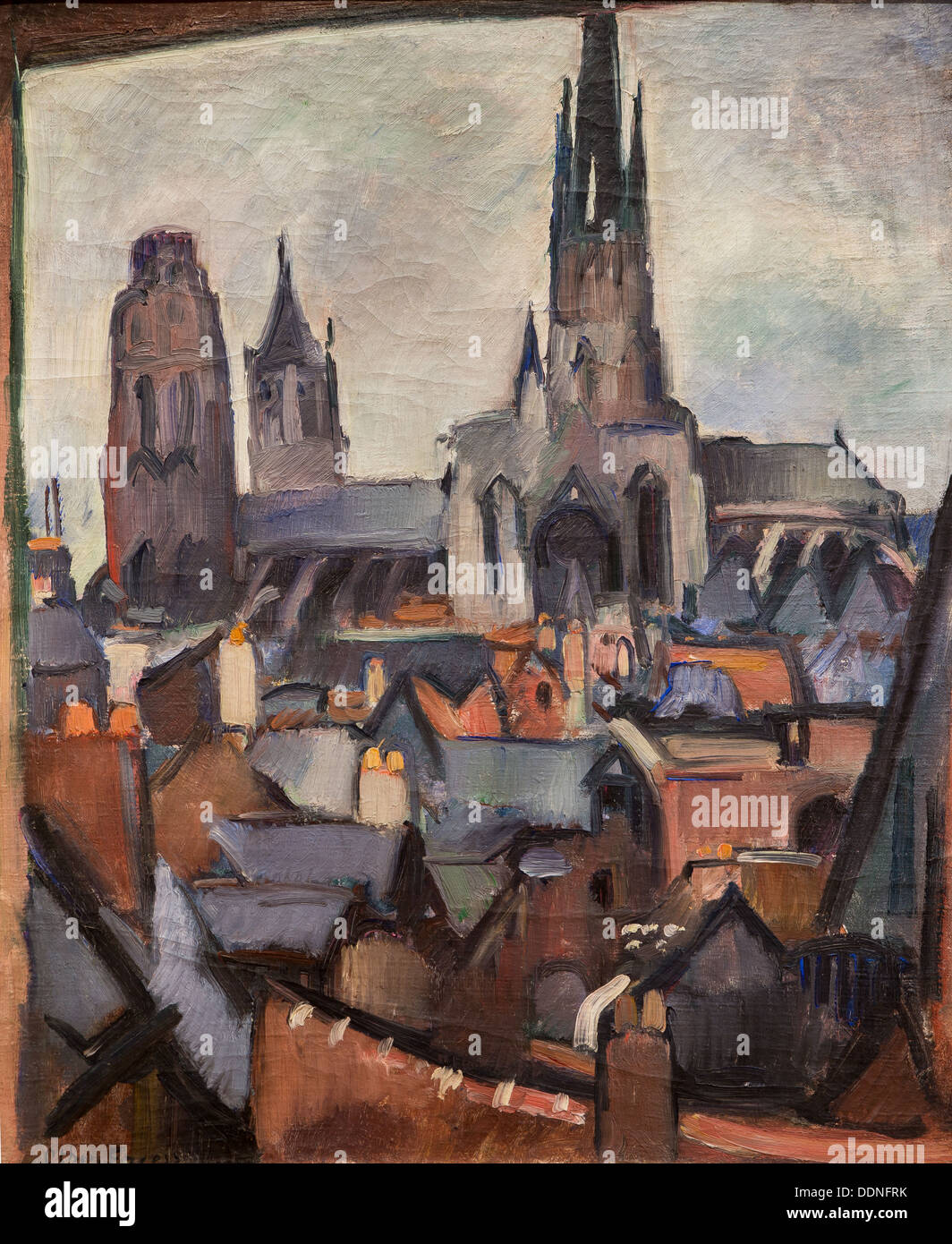 Xx secolo - Studio per la cattedrale di Rouen, 1908 - Othon Friesz Philippe Sauvan-Magnet / Museo attivo Olio su tela Foto Stock