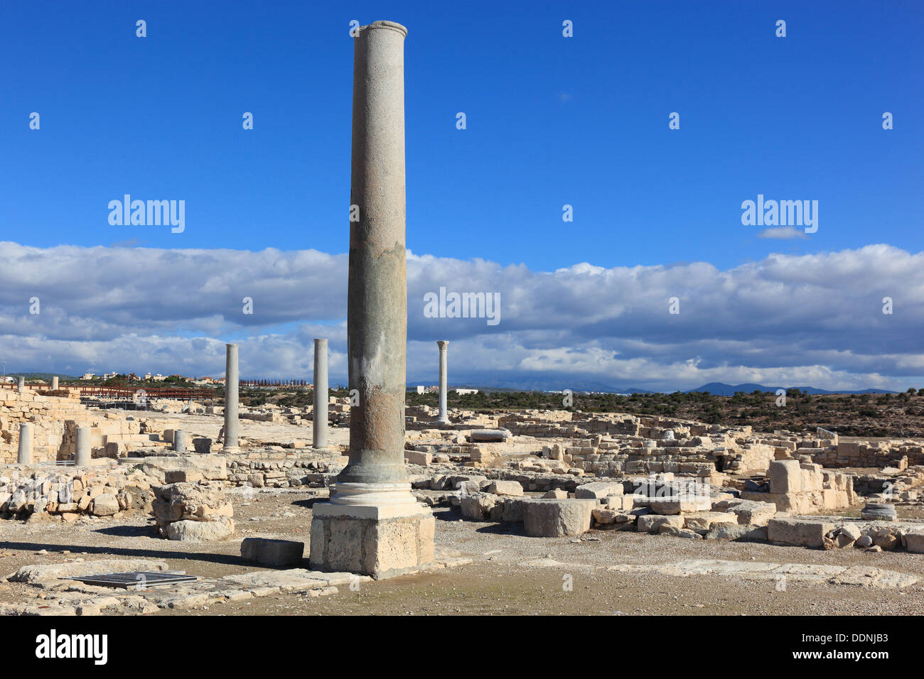 Cipro, Kourion, assiro Ku-ri-ho, antica greca, latina, curio, storico antico sito archeologico, ruderi, Foto Stock