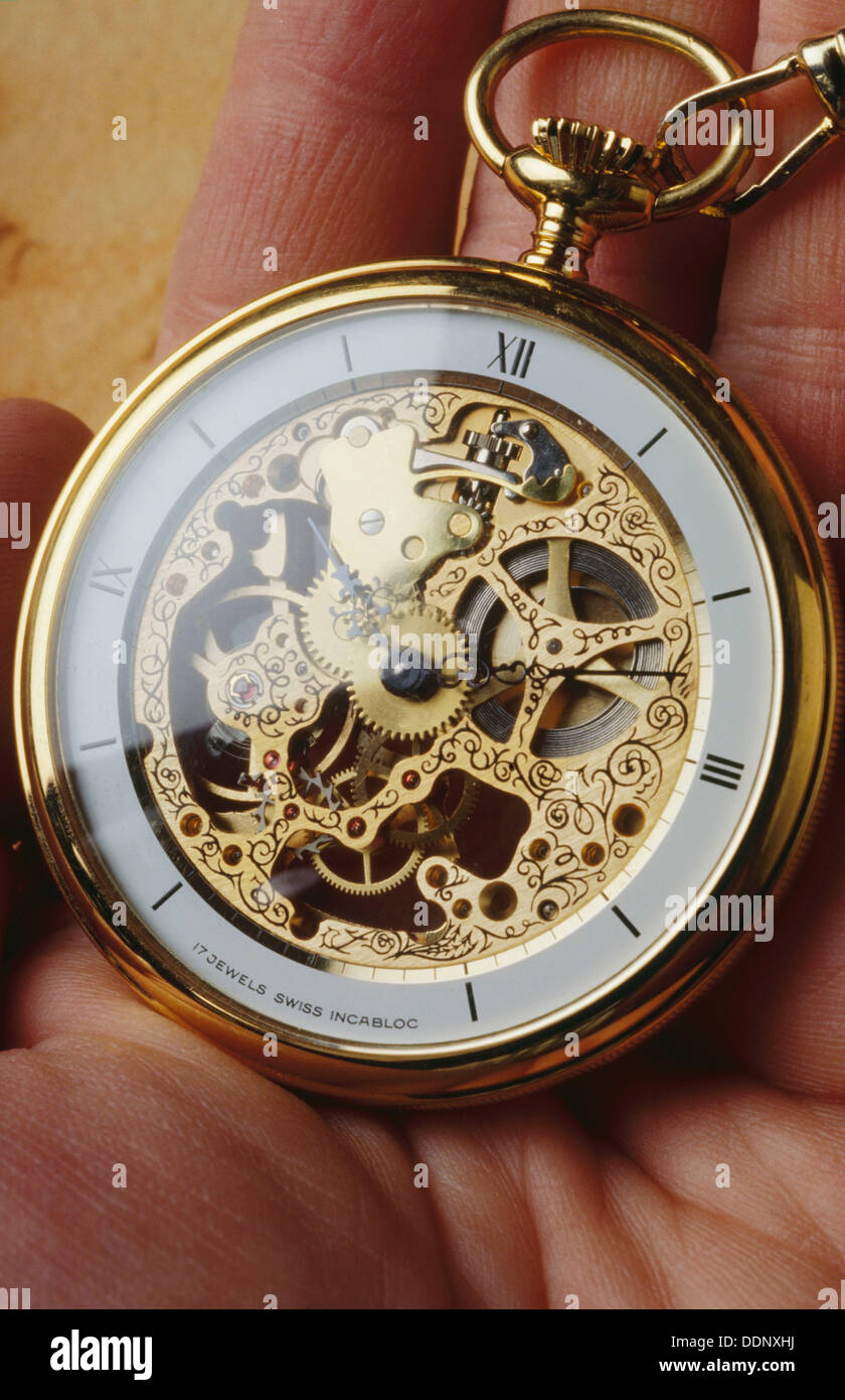 ever swiss pocket watch 17 jewels