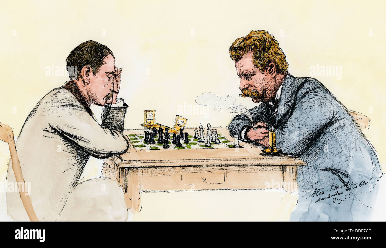 Paul Morphy, American giocatore di scacchi, circa 1858 Foto stock - Alamy