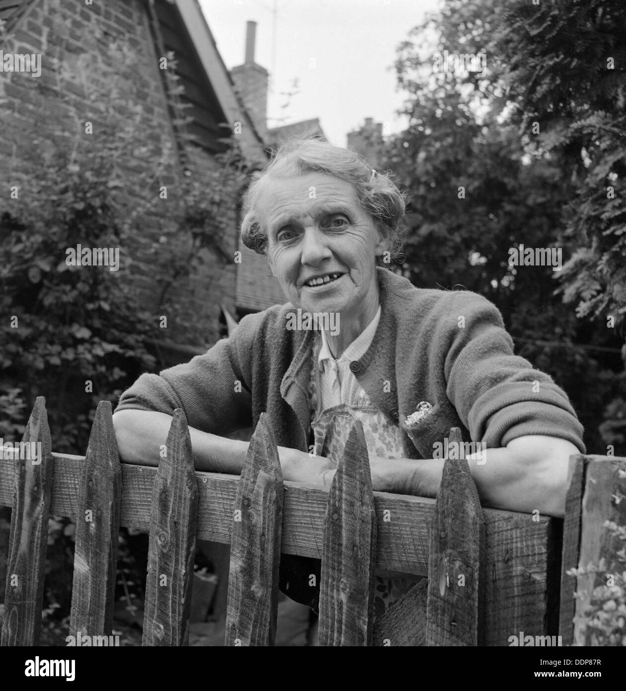 Ritratto di una donna su una farm di Norfolk, 1656. Artista: John Gay Foto Stock