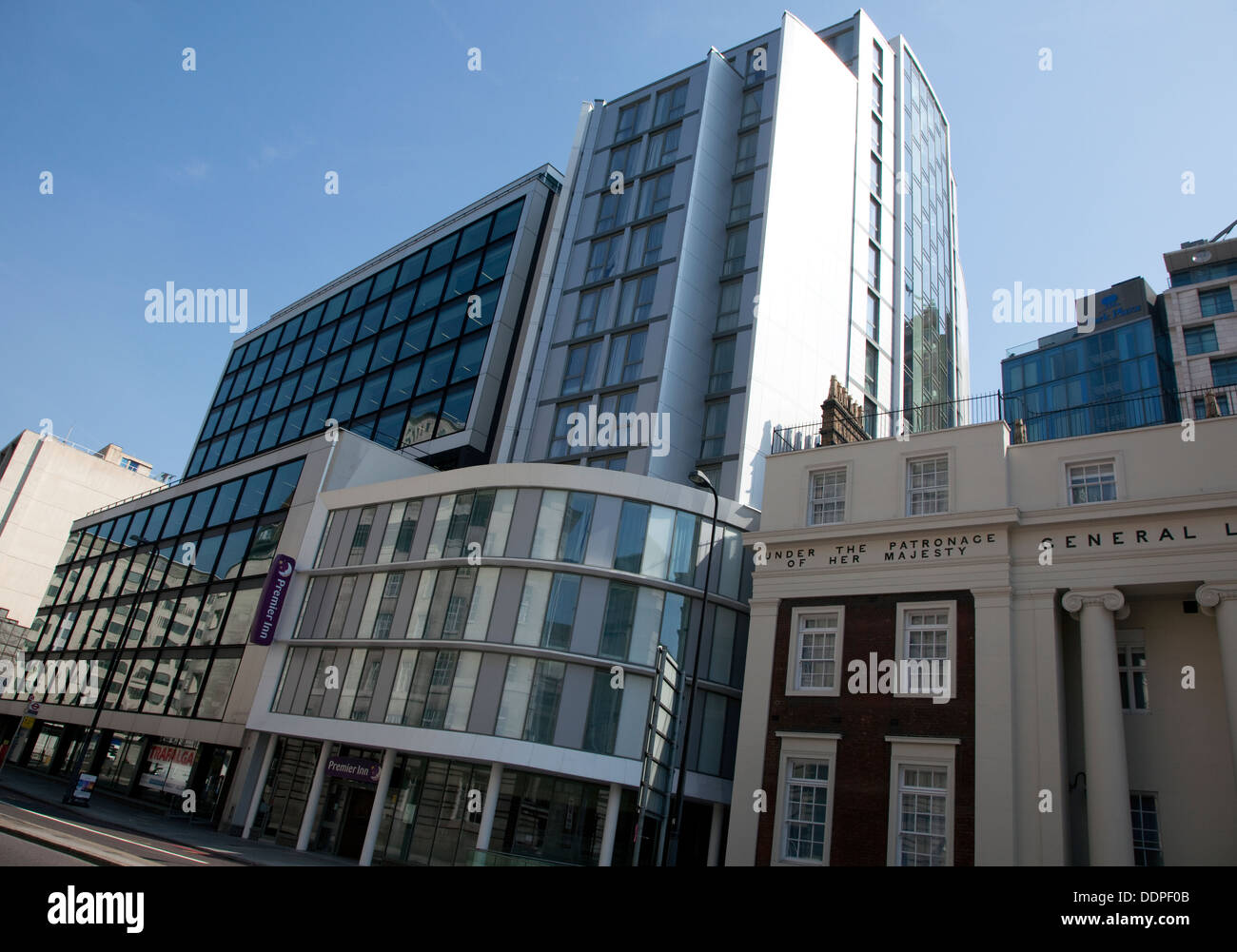 Premier Inn hotel a Waterloo, Londra preselezionato per il 2013 Carbuncle Cup award per l'architettura difettoso Foto Stock