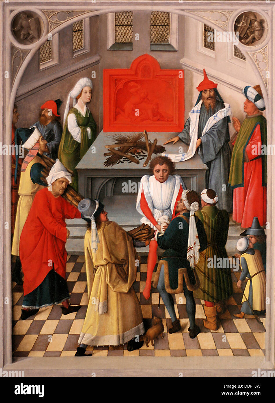 L'offerta degli ebrei, 1465 ca. Artista: Master della raccolta della Manna (attivo 1460-1470) Foto Stock