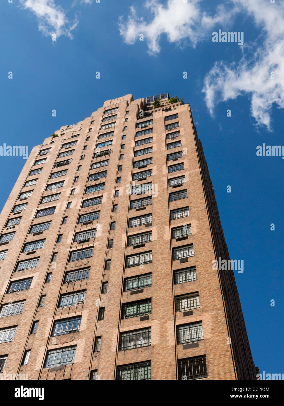 Architettura di mattoni in NYC Foto Stock