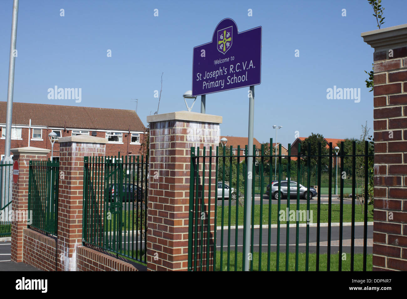 San Giuseppe R.C.V.A scuola primaria,Millfield Sunderland. Foto Stock