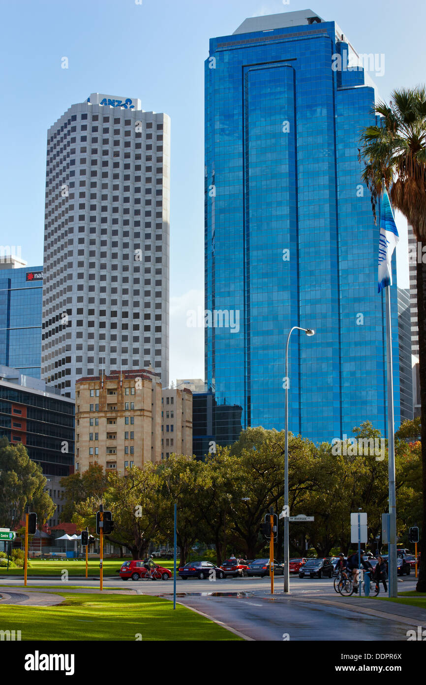 Edificio di ANZ e scambio Plaza, Perth, Western Australia Foto Stock