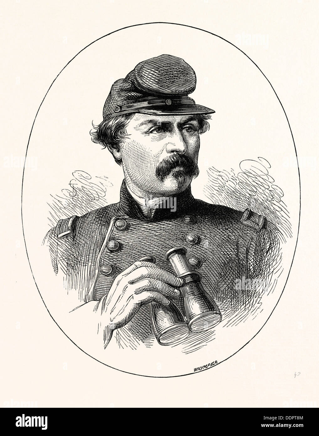 Generale McCLELLAN, egli è stato un grande generale durante la Guerra Civile americana e il candidato del partito democratico per il presidente nel 1864 Foto Stock
