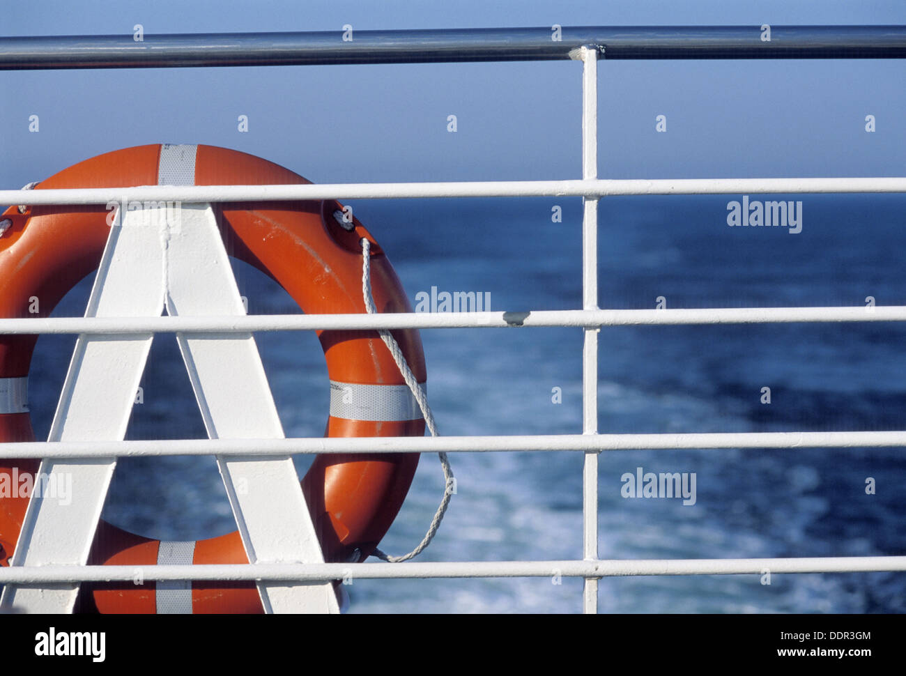 Life-cinghia al traghetto. Mare del nord, nord Germania Foto Stock