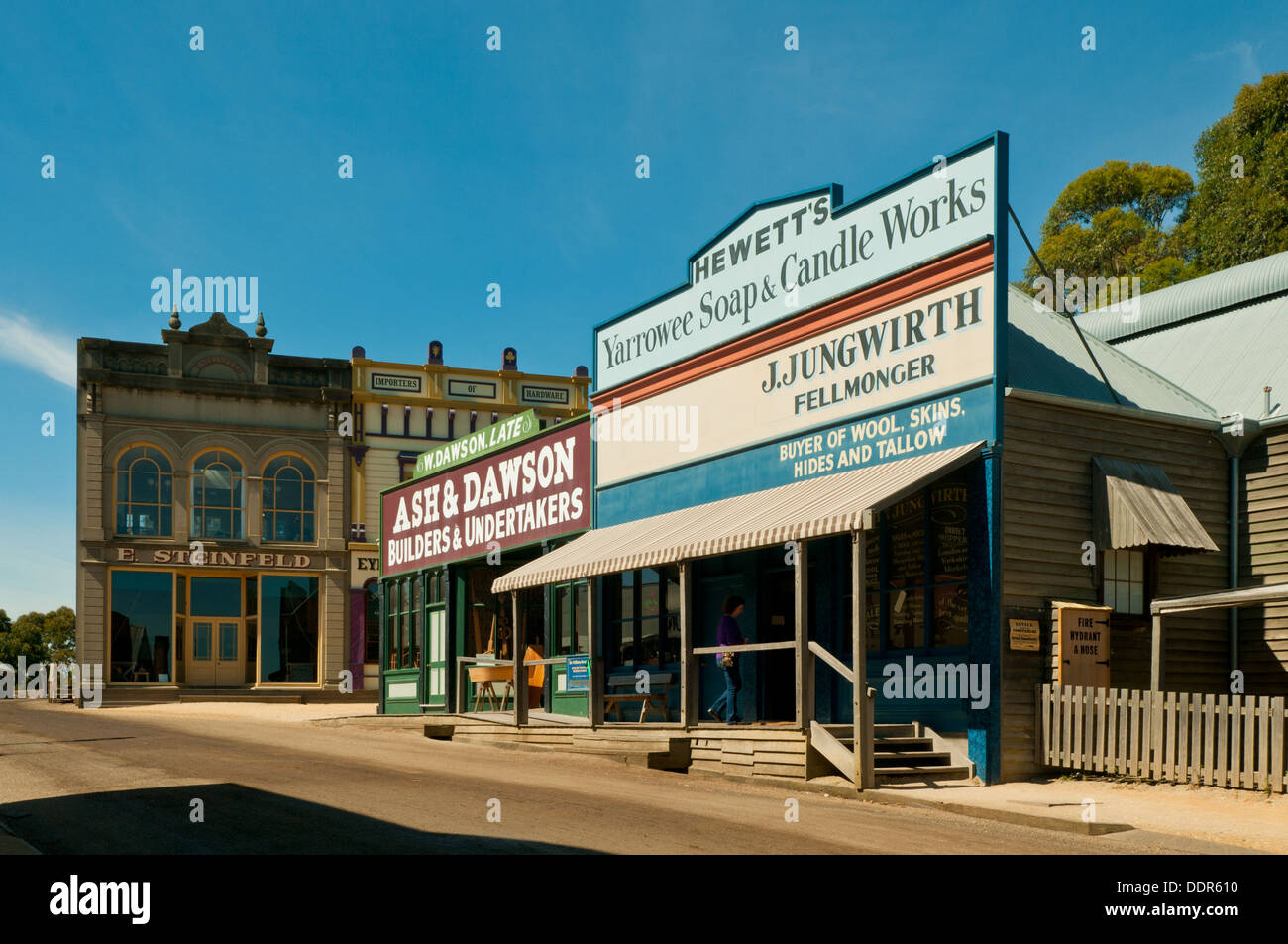 Main Street, Sovereign Hill, Ballarat, Victoria, Australia Foto Stock