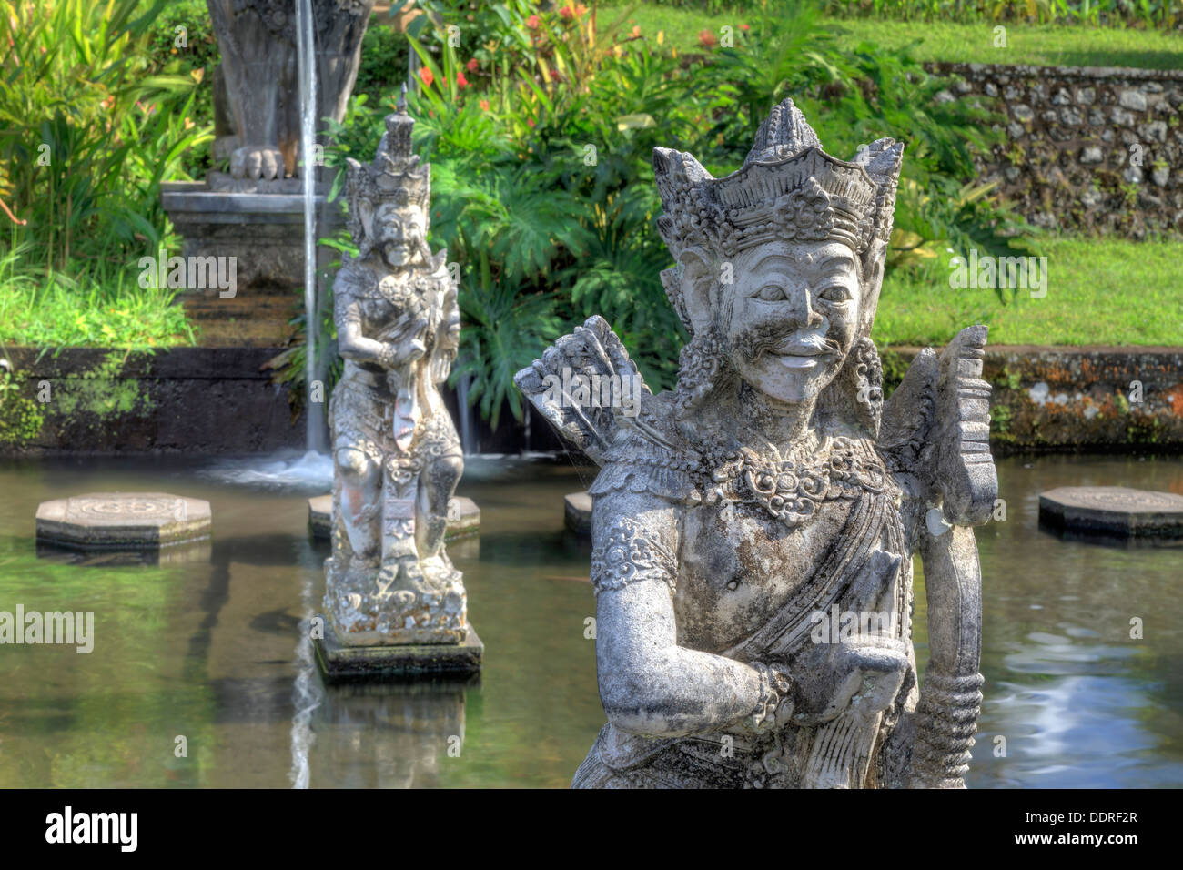 Indonesia, Bali, Tirtagangga, acqua Palace (Taman Tirtagangga) Foto Stock