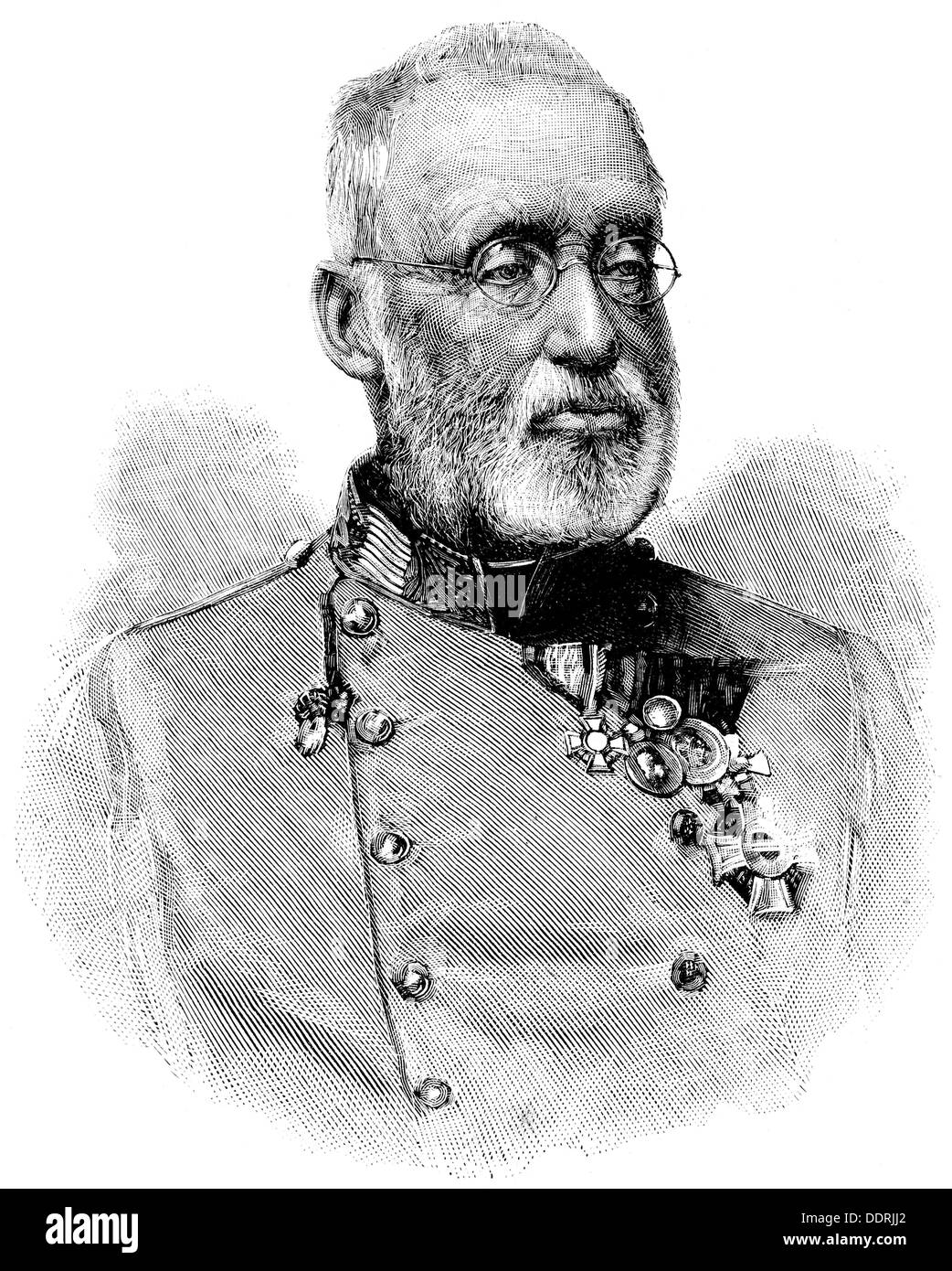 Albrecht, 3.8.1817 18.2.1895, Arciduca d'Austria, generale austriaco, ispettore generale dell