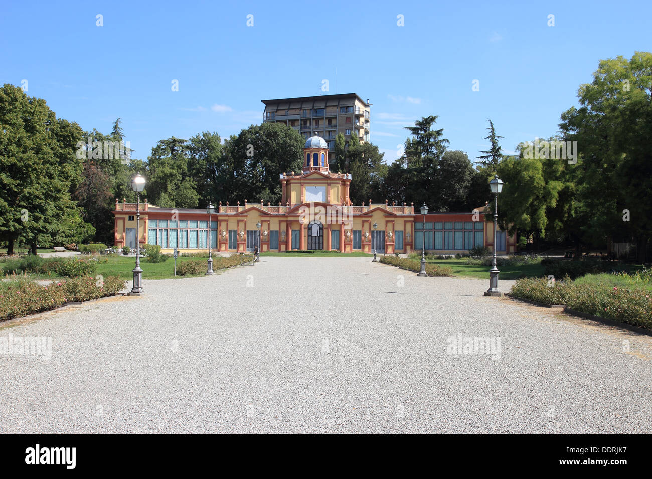 Palazzina Ducale Estense giardini pubblici, Modena, Italia Foto Stock