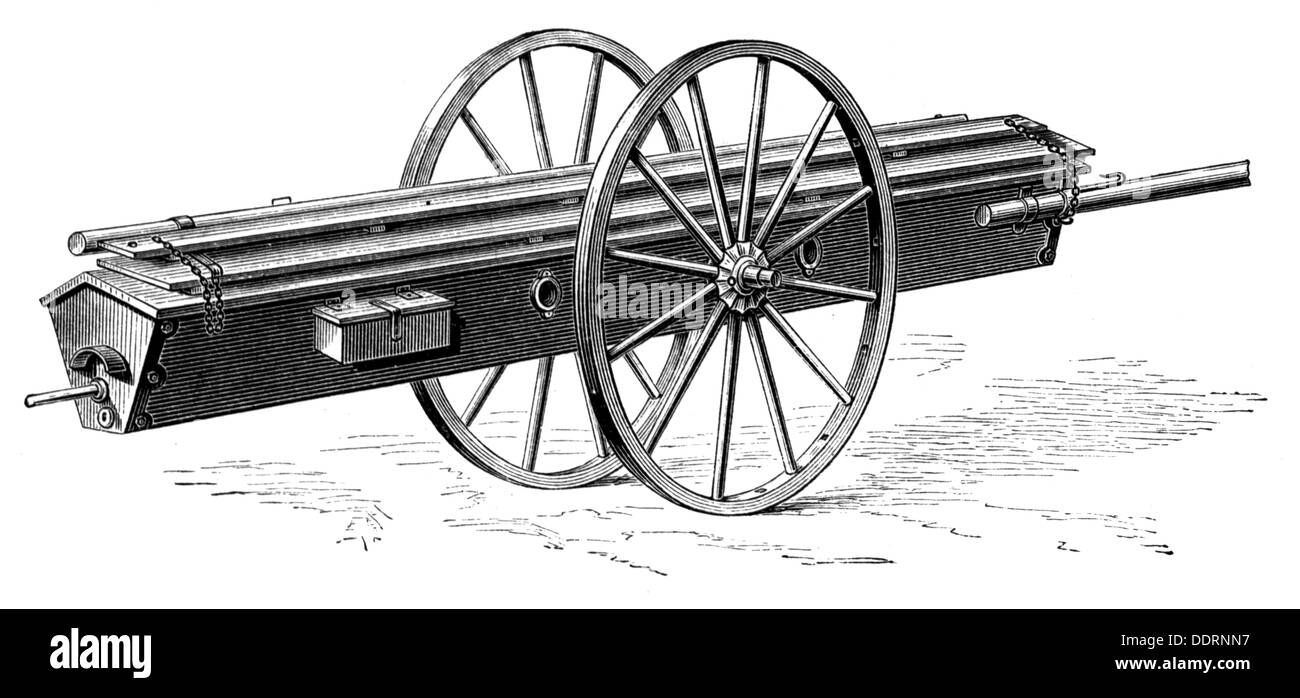 Agricoltura, macchine, trasmissione di semi pronta per il trasporto, incisione del legno, da: Meyers Konversationslexikon, 4a edizione, Lipsia - Vienna, 1885 - 1892, diritti-aggiuntivi-clearences-non disponibile Foto Stock
