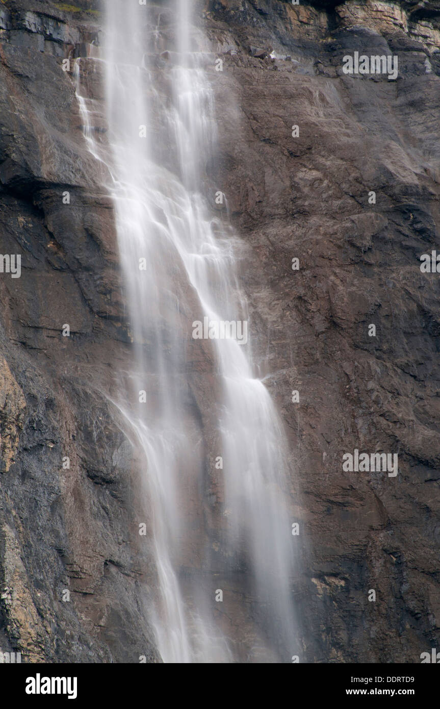Mt Wilson cascata, il Parco Nazionale di Banff, Alberta, Canada Foto Stock