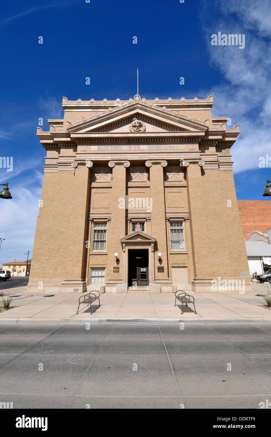 Scottish Rite Cathedral Tempio Massonico Centro Cittadino di Tucson in Arizona Foto Stock