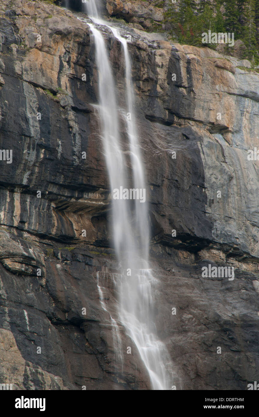 Mt Wilson cascata, il Parco Nazionale di Banff, Alberta, Canada Foto Stock