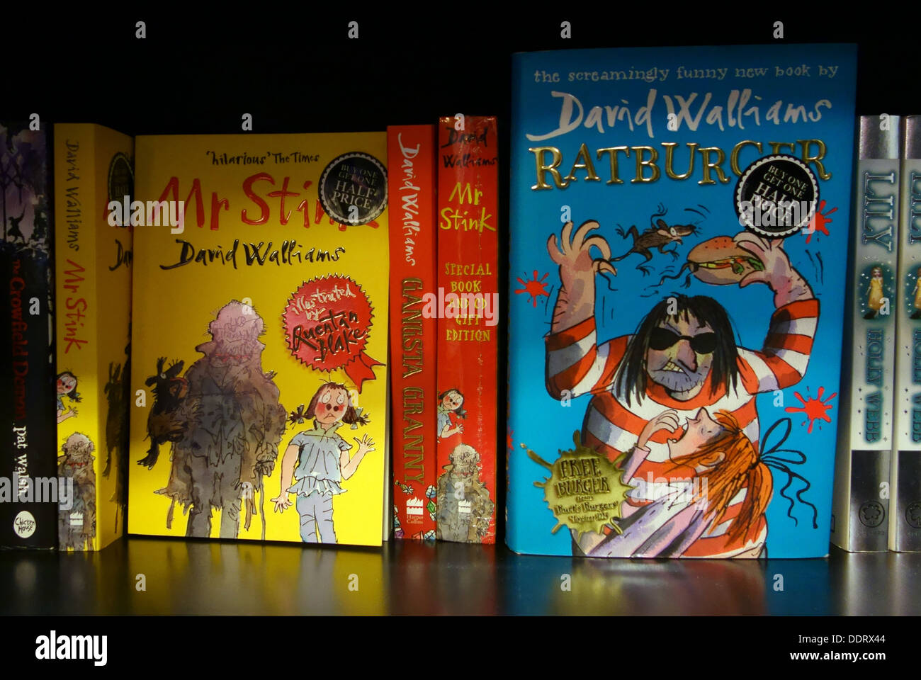 David Walliams libri per bambini hanno venduto 2.5miilion copie e realizzato oltre £13m, Londra Foto Stock